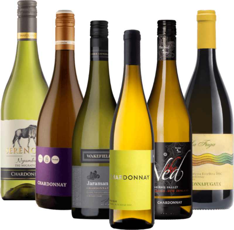 Chardonnay - Champion parmi les vins blancs - Coffret de dégustation 6 pièces
