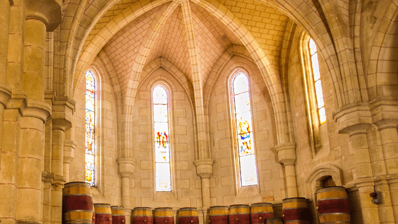 Vue dans la chapelle d'Ordonnac, aujourd'hui un camp Vue dans la chapelle d'Ordonnac, aujourd'hui un camp