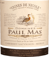 Vorschau: Vignes de Nicole Cabernet Sauvignon Merlot Pays 1,5 l Magnum - Domaine Paul Mas