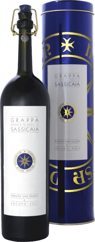 Grappa Elevata in Barili di Sassicaia 0,5 l in GP - Jacopo Poli