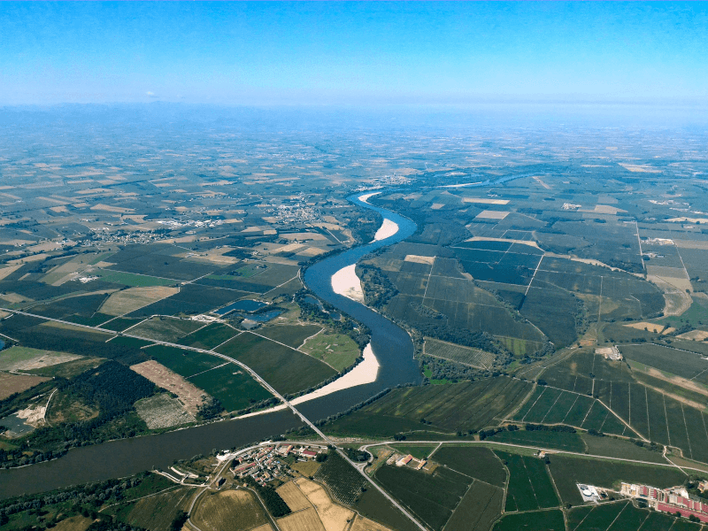 Vinicola Decordi Cremona vue aérienne