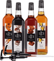 Vorschau: Kit de saveurs Barista de Maison Routin – pack découverte de 4 avec 2 pompes