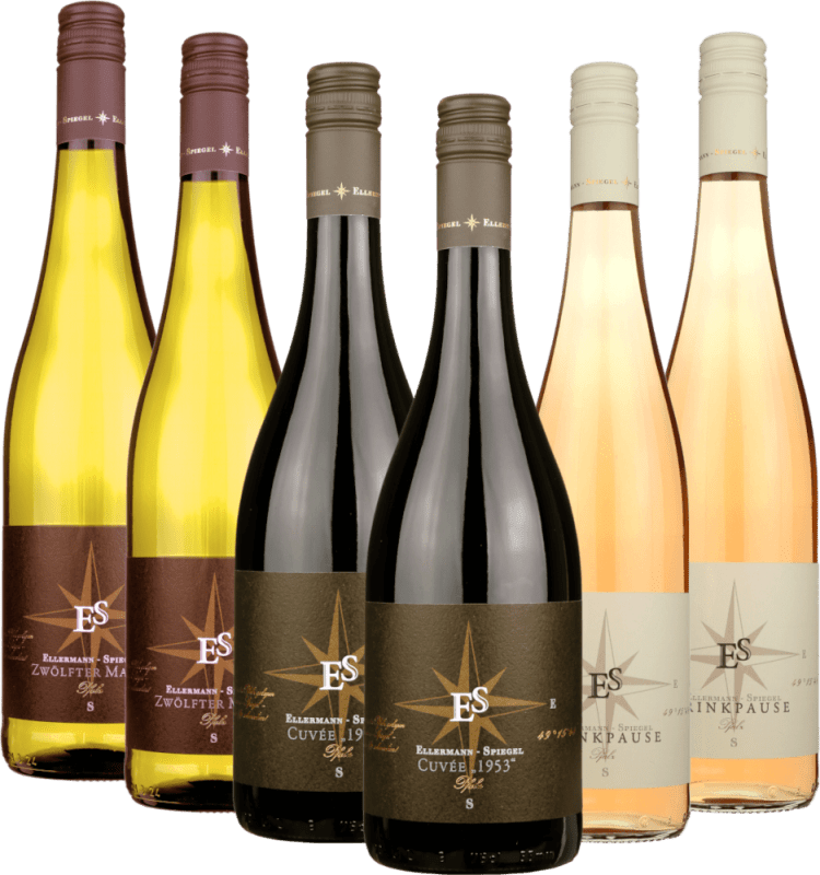 Coffrets dégustation exclusifs de vins Ellermann pour les fans de football - 6x