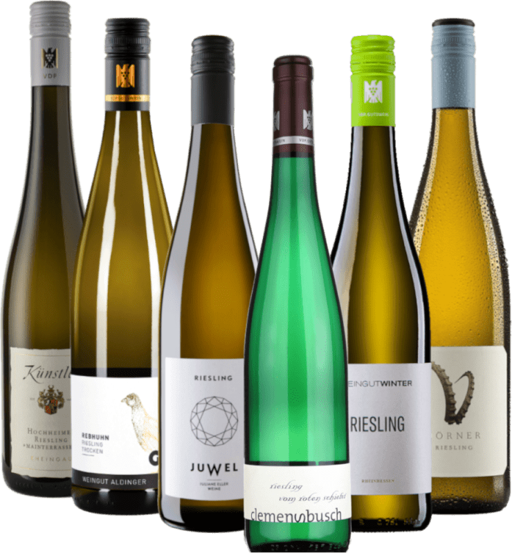 Le voyage du riesling à travers l’Allemagne - coffret de 6 cépages
