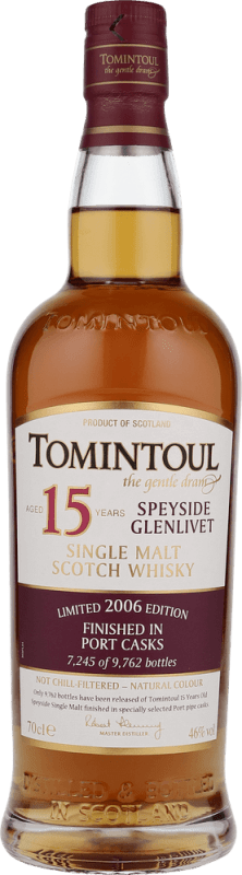 15 Year Old Port Single Malt Scotch Whisky in GP - Tomintoul