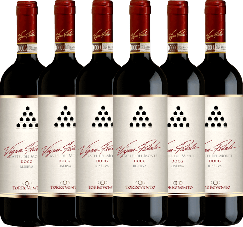 6er Vorteils-Weinpaket - Vigna Pedale Castel del Monte Riserva DOCG - Torrevento