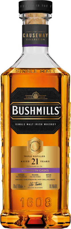 Bushmills Causeway Collection Vermouth Casks 21 Years Irish Whiskey - Bushmills