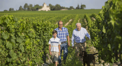 Trois générations de la famille Vigouroux
