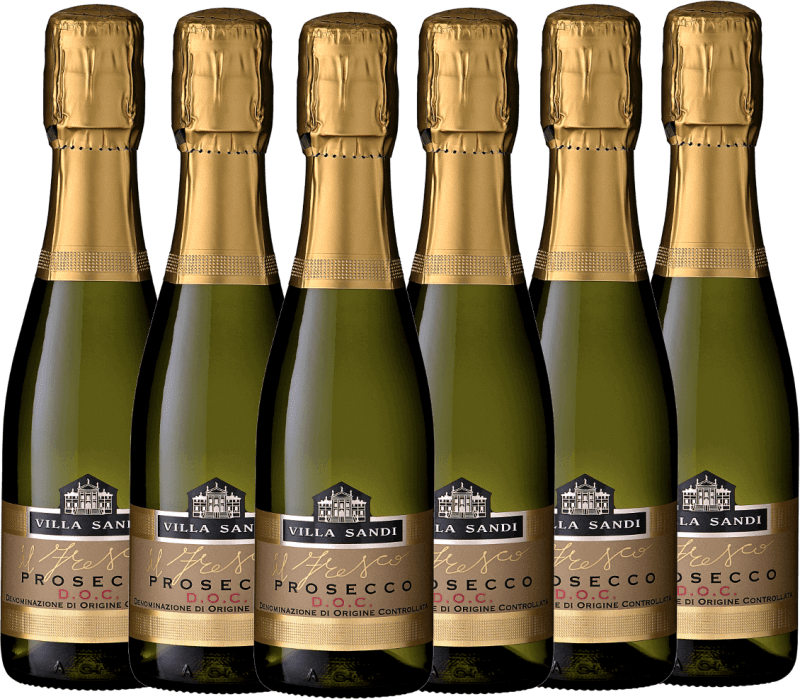 6x Vorteils-Weinpaket il Fresco Prosecco Spumante Brut DOC 0,2 l Piccolo - Villa Sandi