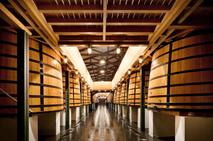 Dans la cave du Château Mouton Rothschild