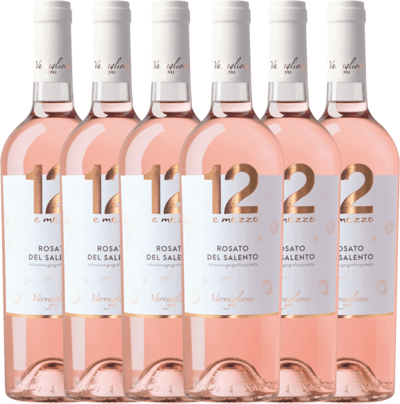 6er Vorteils-Weinpaket - 12 e Mezzo Rosato - Varvaglione