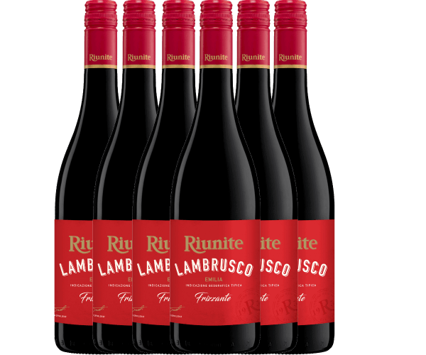 6er Vorteils-Weinpaket - Lambrusco Rosso Emilia IGT - Cantine Riunite