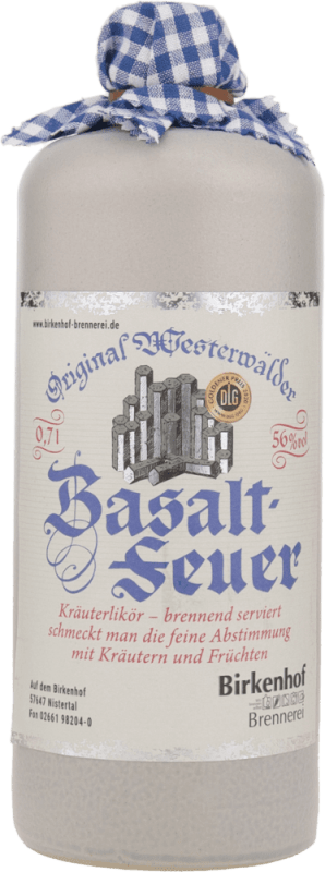 Basaltfeuer Kräuterlikör im Tonkrug - Westerwälder